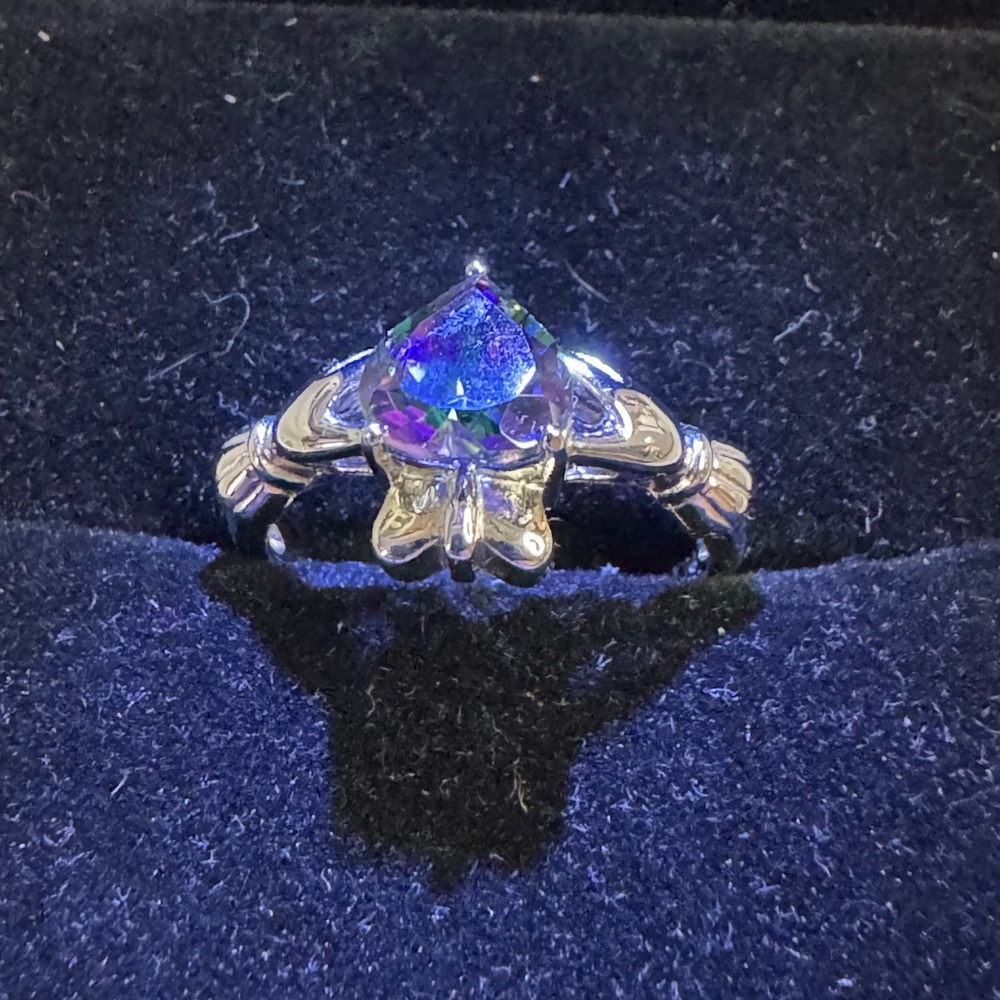 New Clara Pucci 1.05 tcw Heart Cut Engagement size 7 Ring
